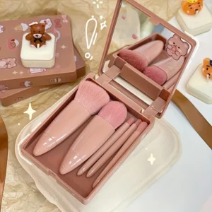 5Pcs Portable Makeup Brush Set - Image 9