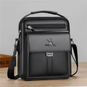 Men's Genuine Leather Crossbody Shoulder Bags - Image 14