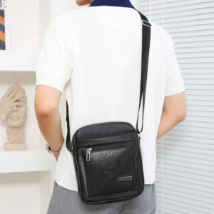 Men's Genuine Leather Crossbody Shoulder Bags - Image 25