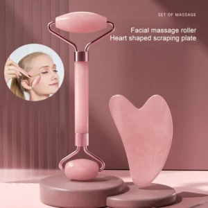 1Pcs Pink Natural Jade Roller for Face