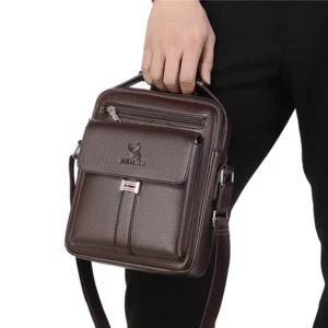 Men's Genuine Leather Crossbody Shoulder Bags - Image 4